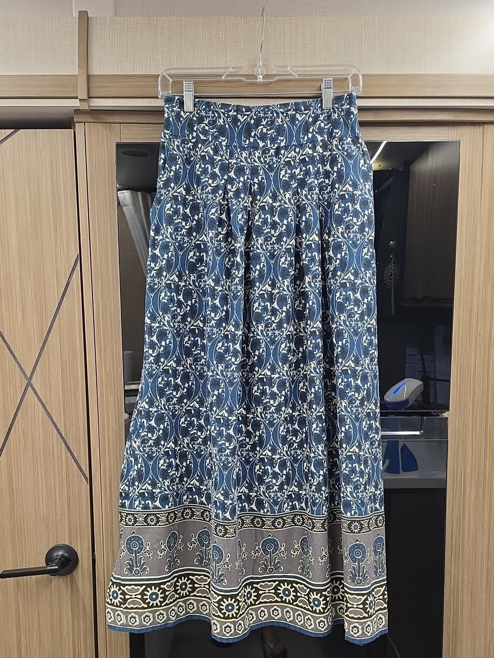 "WORLD MARKET", 100%COTTON MAXI/MIDI SKIRT"
